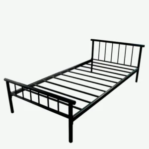 cama metálica minera individual de acero reforzado